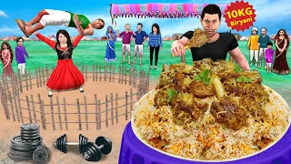 Buffet Food 10Kg Plate Unlimited Mutton Biryani Phealwan Challenge Hindi Kahaniya Moral Stories