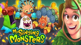 REAGINDO AOS MONSTROS DA ILHA DE ÂMBAR NAS ILHAS MÁGICAS (My Singing Monsters)