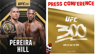 UFC Vegas 300 Press Conference: Alex Pereira vs Jamahal Hill + Mcgregor Return Announcement?