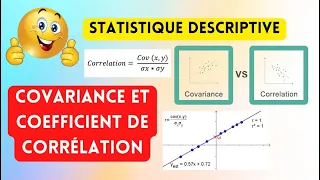 ⭐Statistique descriptive⭐ : covariance et coefficient de corrélation