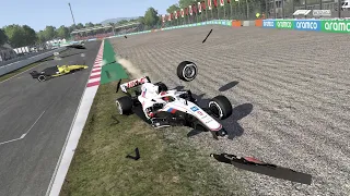 F1 2021 - AI & My Team Crashes #1