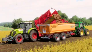 FS22 / Карта HORSCH AgroVation #57 Уборка картошки Claas Axion 850 + Grimme EVO 260, John Deere 7530