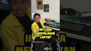 ♫ Ini Cara Menyalakan Laptop - #ArmanVesona #Shorts