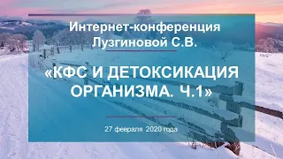 Лузгинова С.В. «КФС и детоксикация организма. Ч.1» 27.02.20