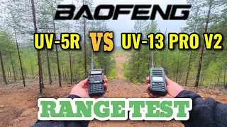 BAOFENG UV-13 PRO V2 RANGE  DISTANCE TEST REVIEW | VS UV-5R  | *ALIEXPRESS LINK*