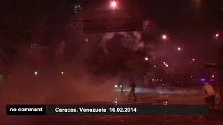 Students clash with police during protest in Venezuela