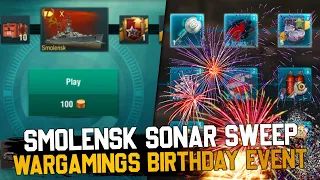 World of Warships Blitz: Smolensk Sonar Sweep, WOWSB Birthday Event, Crates, And Bundles