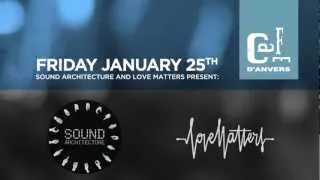 Sound Architecture & Love Matters present Marek Hemmann live teaser 25:01:13
