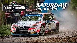 Saturday Highlights ✓ Erc Rally Hungary 2023 - Flatout