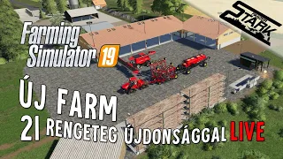 Farming Simulator 19 - 21.Rész (Új Farmra Költöztünk!) - Stark LIVE