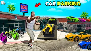 Franklin Opened New Car Parking Inside His House GTA 5 | SHINCHAN and CHOP