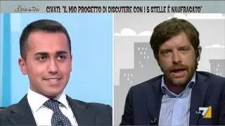 L'aria che tira - Scontro Civati - Di Maio 'Io sono la mafia? Siete patetici!'