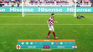 PES 2021 Penalty Shootout - England vs Croatia UEFA Euro 2020 (PS5 4K)