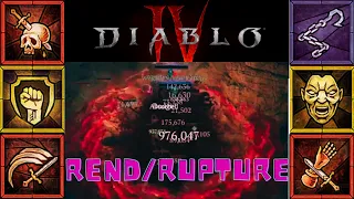 Diablo 4 - The Ultimate Rend/Rupture Barbarian Build