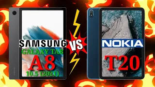 SAMSUNG GALAXY TAB A8 10.5 2021 VS NOKIA T20 Which is BEST?