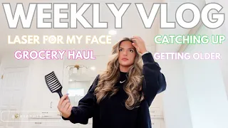 WEEKLY VLOG - LASERING MY FACE, CATCHING UP, GETTING OLDER | Casey Holmes Vlogs