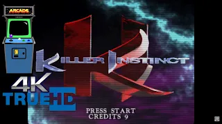 (4K 60FPS) KILLER INSTINCT - ARCADE GAMEPLAY