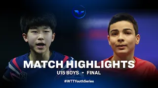 Kwon Hyuk vs Wassim Essid | U15 BS Final | WTT Youth Star Contender Tunis 2023
