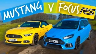 Ford Focus RS v Mustang GT - Full Comparison Review