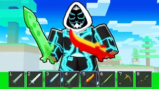 1V50 But My Sword Changes Every 2 Minutes (Roblox Bedwars)