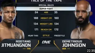 One X : Demetrious Johnson Vs. Rodtang Jitmuangnon Super-Fight