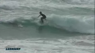 13 year old surfer Liam Murray Strout - Air Reverse at home in Cornwall, England