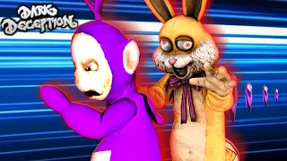 Joy Joy GANG IS COMING FOR ME! | Tinky Winky Plays Dark Deception CHAPTER 4