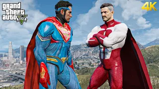 GTA 5 - Omni-Man (MK1) VS Injustice 2 Superman | Epic Death Battle!