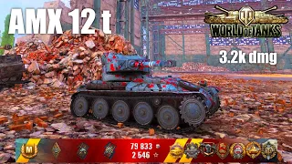 AMX 12 t, 3.2K Damage, 11 Kills, Pilsen - World of Tanks