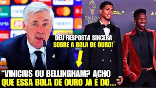 🚨 EITA! A POLÊMICA DECLARAÇÃO de ANCELOTTI HOJE sobre VINI JR BOLA DE OURO e a SELEÇÃO BRASILEIRA!