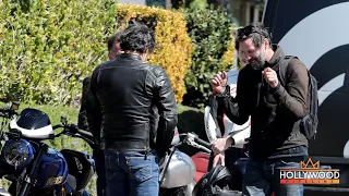 EXCLUSIVE: Keanu Reeves talking motorcycles after surprise cameo on 'SpongeBob Movie'