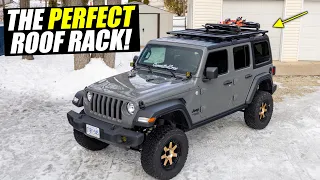 Installing THE BEST Platform Roof Rack on the Jeep🔥 *BEAUTIFUL*