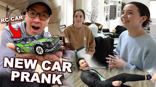 New Car Prank on Veronica and Vanessa! (RC CARS)