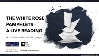 Writing and Resistance – The White Rose Pamphlets: A Live Reading