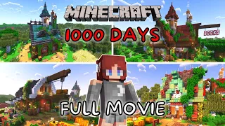 I Survived 1000 Days in Minecraft FULL MOVIE | Building a Cozy Cottagecore Base