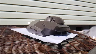 Обстрел модели танка ИС-7 из "воздушки".