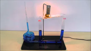 Thermoacoustic water Stirling engine set to 1 Hz