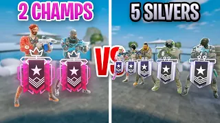 Can 2 Champions Beat 5 Silvers In Rainbow Six Siege?