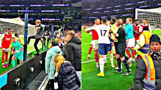 Arsenal Vs Tottenham Scene | Aaron Ramsdale k!cked by 😡 Spurs fan after defeat to Arsenal