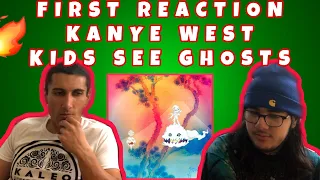 My Brother's FIRST REACTION to "KIDS SEE GHOSTS" by KANYE WEST First Time Hearing Kanye!!