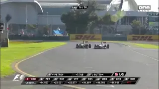Vettel Overtakes Button | Australian Grand Prix 2011