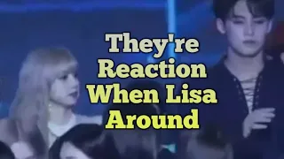 Lizkook  and Other Idol ,Male idol  reaction when Lisa Around Part 2 ( Seventen ,Bts ,Got7 etc)