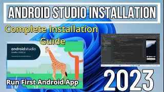 How to Install Android Studio on Windows 11 [2023 Update] Giraffe | Create & Run First Android App