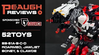 Video Review: 52TOYS BB-51A/B/C/D K9 Team (ROARMEO, JAWLIET, BONEY, CLAWDE)