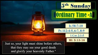 5th Sunday in Ordinary Time -A (Holy Mass Readings, Voice Overlay)