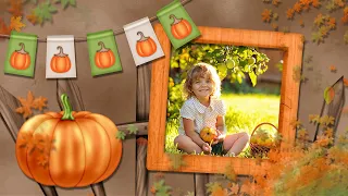 "Autumn"  Осенний фотозаменяемый проект для Proshow Producer + переходы+ скрап набор+музыка