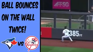 Whit Merrifield Home Run Bounces On Wall TWICE! One In A BILLION! Blue Jays vs Yankees