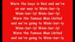 Glory Glory Man United with lyrics