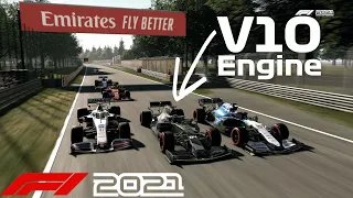 WHAT IF THE MY TEAM CAR WAS POWERED BY A V10 ENGINE? (An F1 2021 Game Experiment)