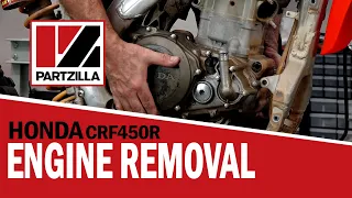 Honda CRF450 Engine Removal | 2005 Honda CRF450-R Engine Rebuild Part 1 | Partzilla.com